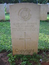 Dar Es Salaam War Cemetery - Hambidge, George Frederick